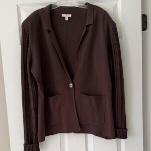 Como Vintage Chocolate Cardigan Sweater